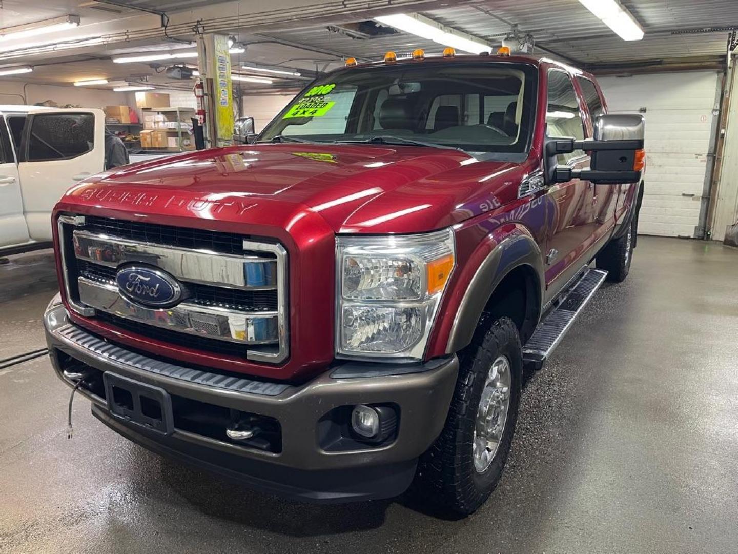 2016 RED FORD F350 SUPER DUTY (1FT8W3B68GE) with an 6.2L engine, Automatic transmission, located at 2525 S. Cushman, Fairbanks, AK, 99701, (907) 452-5707, 64.824036, -147.712311 - Photo#1