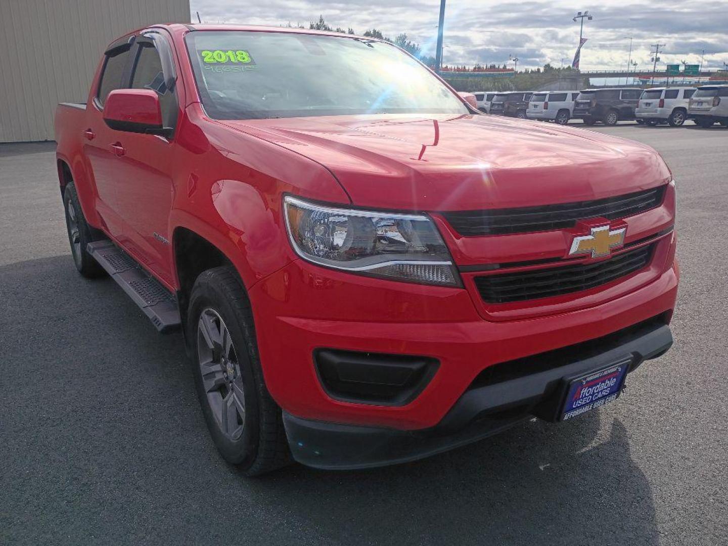 2018 RED CHEVROLET COLORADO (1GCGTBEN4J1) with an 3.6L engine, Automatic transmission, located at 2525 S. Cushman, Fairbanks, AK, 99701, (907) 452-5707, 64.824036, -147.712311 - Photo#0