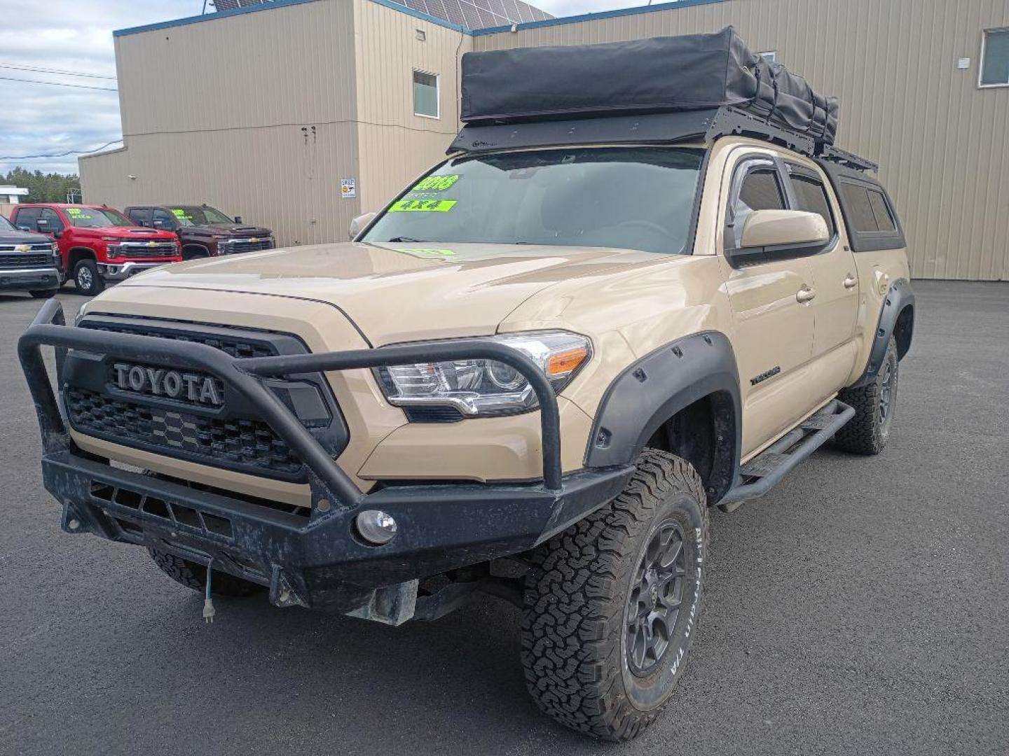2018 TAN TOYOTA TACOMA DOUBLE CAB (3TMDZ5BN6JM) with an 3.5L engine, Automatic transmission, located at 2525 S. Cushman, Fairbanks, AK, 99701, (907) 452-5707, 64.824036, -147.712311 - Photo#1