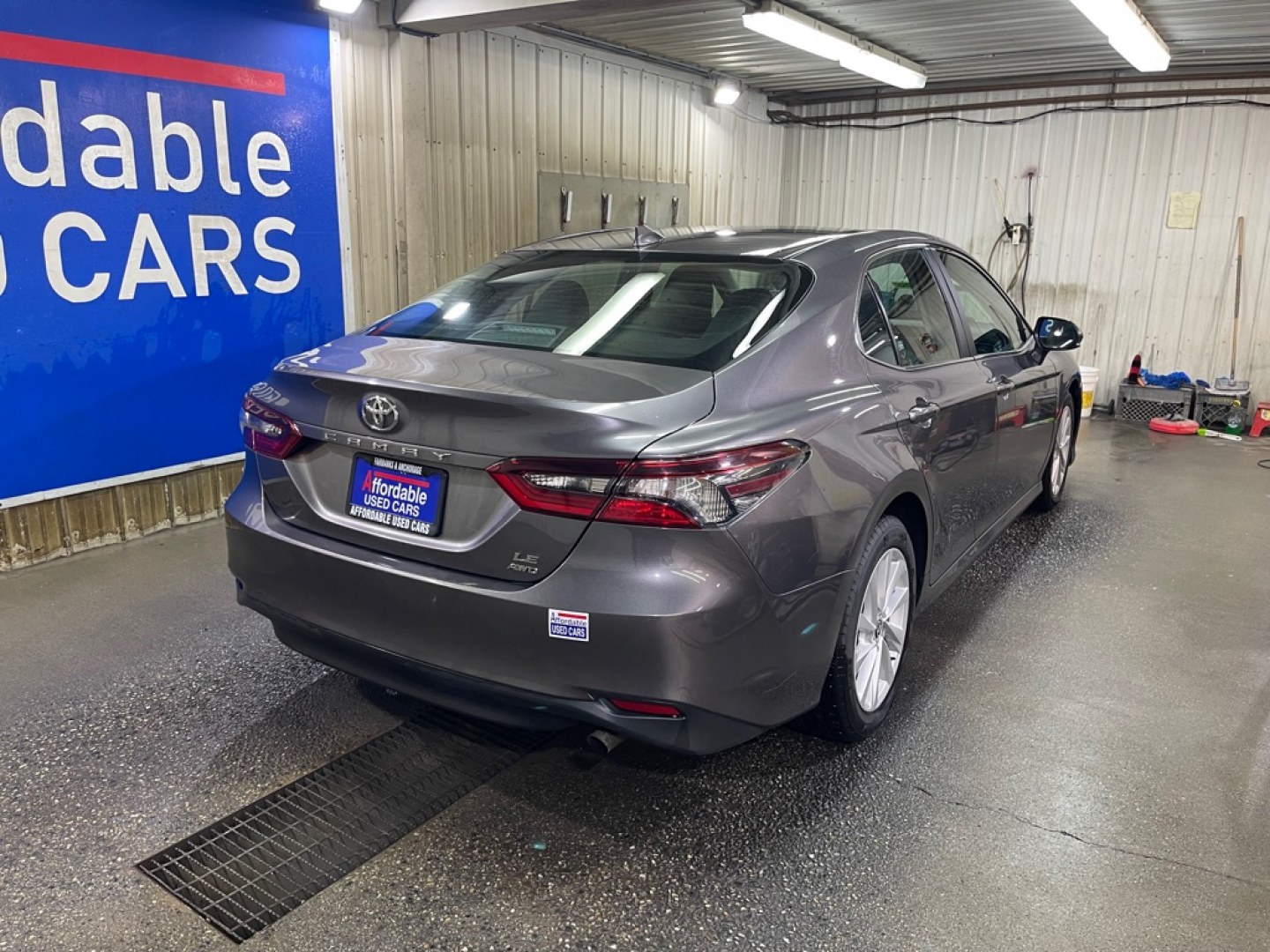 2023 GRAY TOYOTA CAMRY LE LE (4T1C11BK9PU) with an 2.5L engine, Automatic transmission, located at 2525 S. Cushman, Fairbanks, AK, 99701, (907) 452-5707, 64.824036, -147.712311- Photo#2