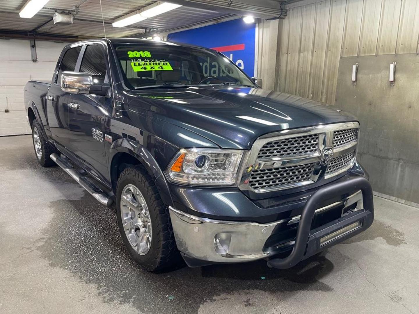 2018 BLACK RAM 1500 LARAMIE (1C6RR7VT2JS) with an 5.7L engine, Automatic transmission, located at 2525 S. Cushman, Fairbanks, AK, 99701, (907) 452-5707, 64.824036, -147.712311 - Photo#0