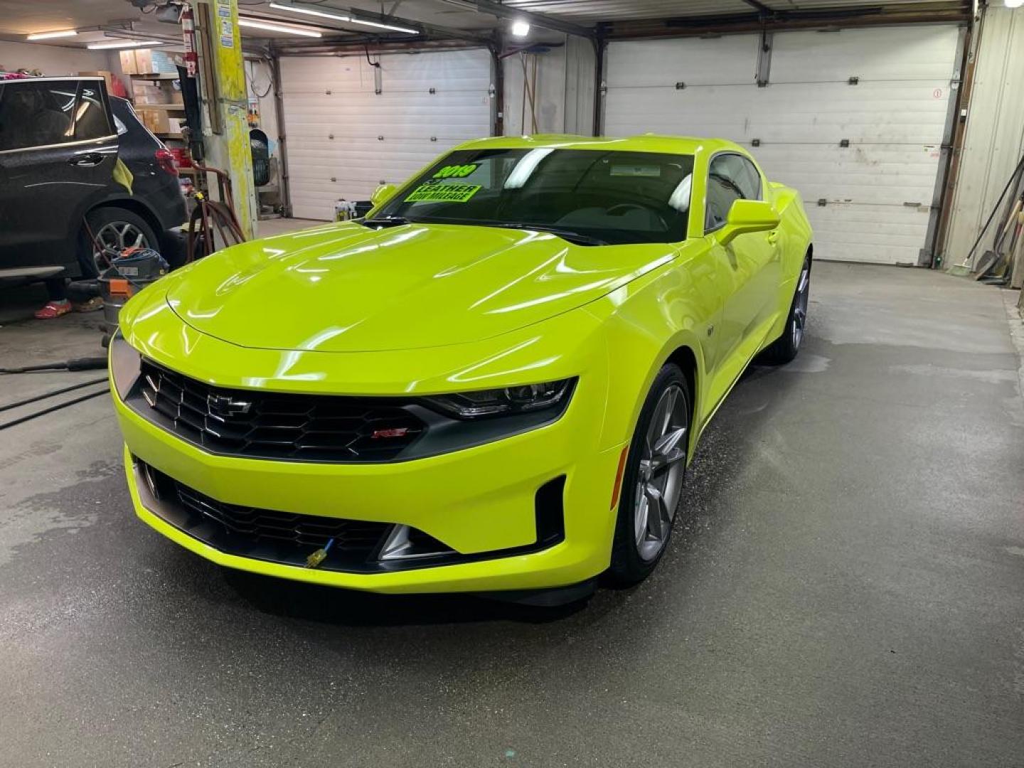 2019 GREEN CHEVROLET CAMARO LT (1G1FD1RS9K0) with an 3.6L engine, Automatic transmission, located at 2525 S. Cushman, Fairbanks, AK, 99701, (907) 452-5707, 64.824036, -147.712311 - Photo#1