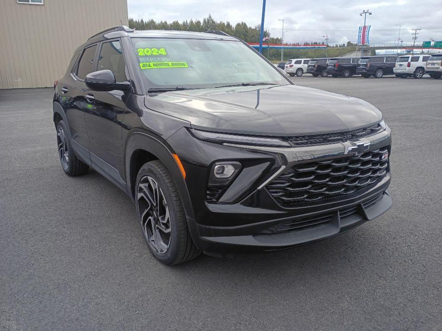 2024 BLACK CHEVROLET TRAILBLAZER RS (KL79MUSL6RB) with an 1.3L engine, Automatic transmission, located at 2525 S. Cushman, Fairbanks, AK, 99701, (907) 452-5707, 64.824036, -147.712311 - Photo#4
