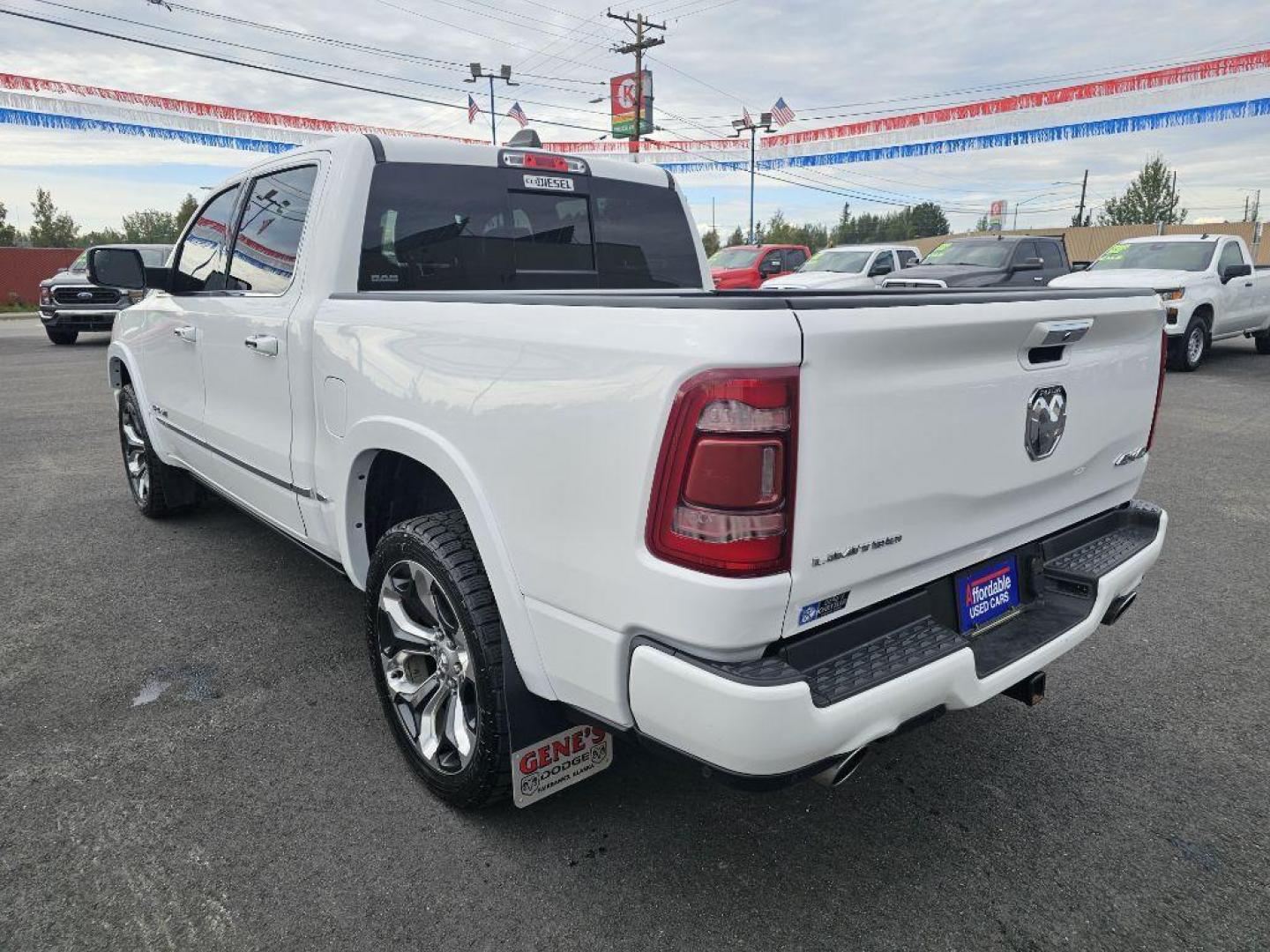 2020 WHITE RAM 1500 LIMITED (1C6SRFHM9LN) with an 3.0L engine, Automatic transmission, located at 2525 S. Cushman, Fairbanks, AK, 99701, (907) 452-5707, 64.824036, -147.712311 - Photo#3