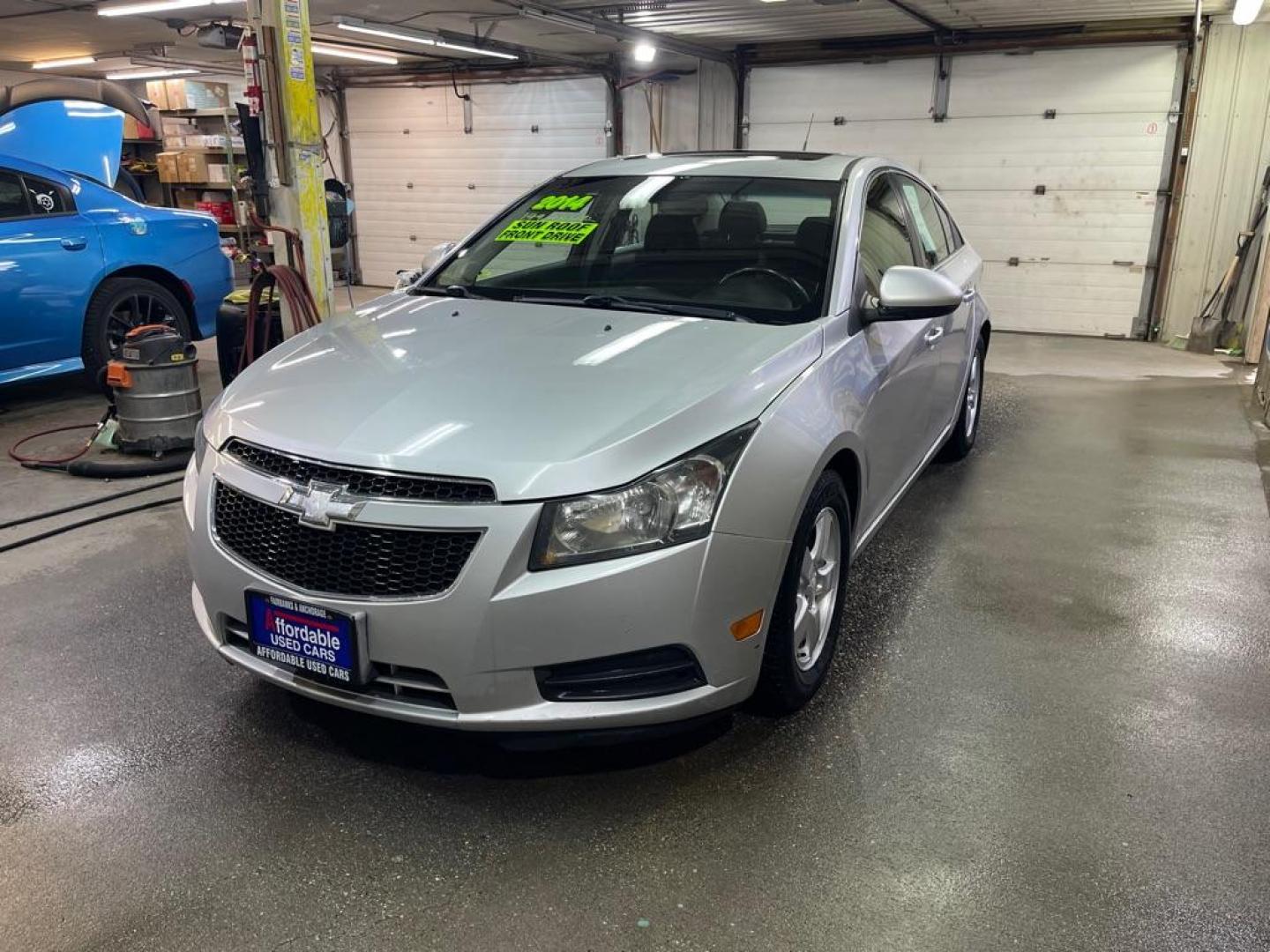 2014 SILVER CHEVROLET CRUZE LT (1G1PC5SB0E7) with an 1.4L engine, Automatic transmission, located at 2525 S. Cushman, Fairbanks, AK, 99701, (907) 452-5707, 64.824036, -147.712311 - Photo#1