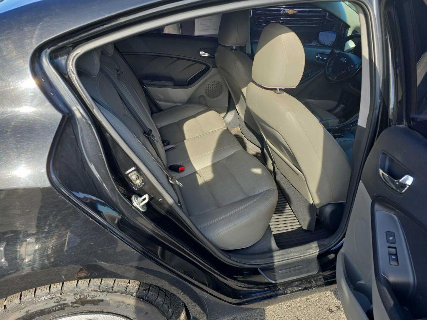 2014 BLACK KIA FORTE EX (KNAFZ4A81E5) with an 2.0L engine, Automatic transmission, located at 2525 S. Cushman, Fairbanks, AK, 99701, (907) 452-5707, 64.824036, -147.712311 - Photo#2