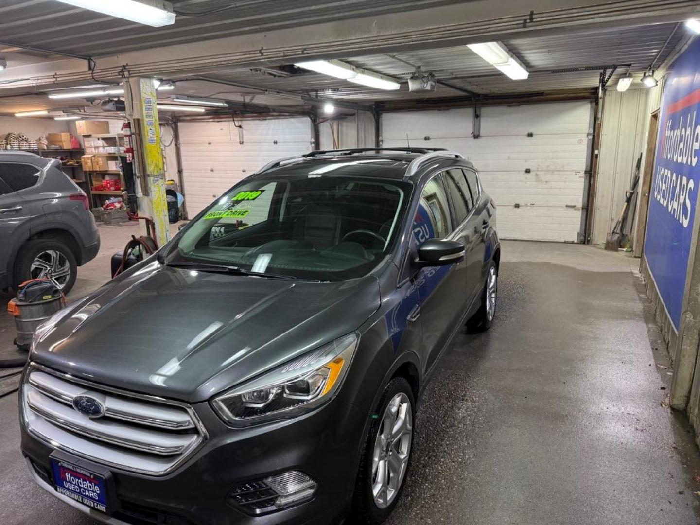 2019 GREY FORD ESCAPE TITANIUM (1FMCU0J95KU) with an 2.0L engine, Automatic transmission, located at 2525 S. Cushman, Fairbanks, AK, 99701, (907) 452-5707, 64.824036, -147.712311 - Photo#1