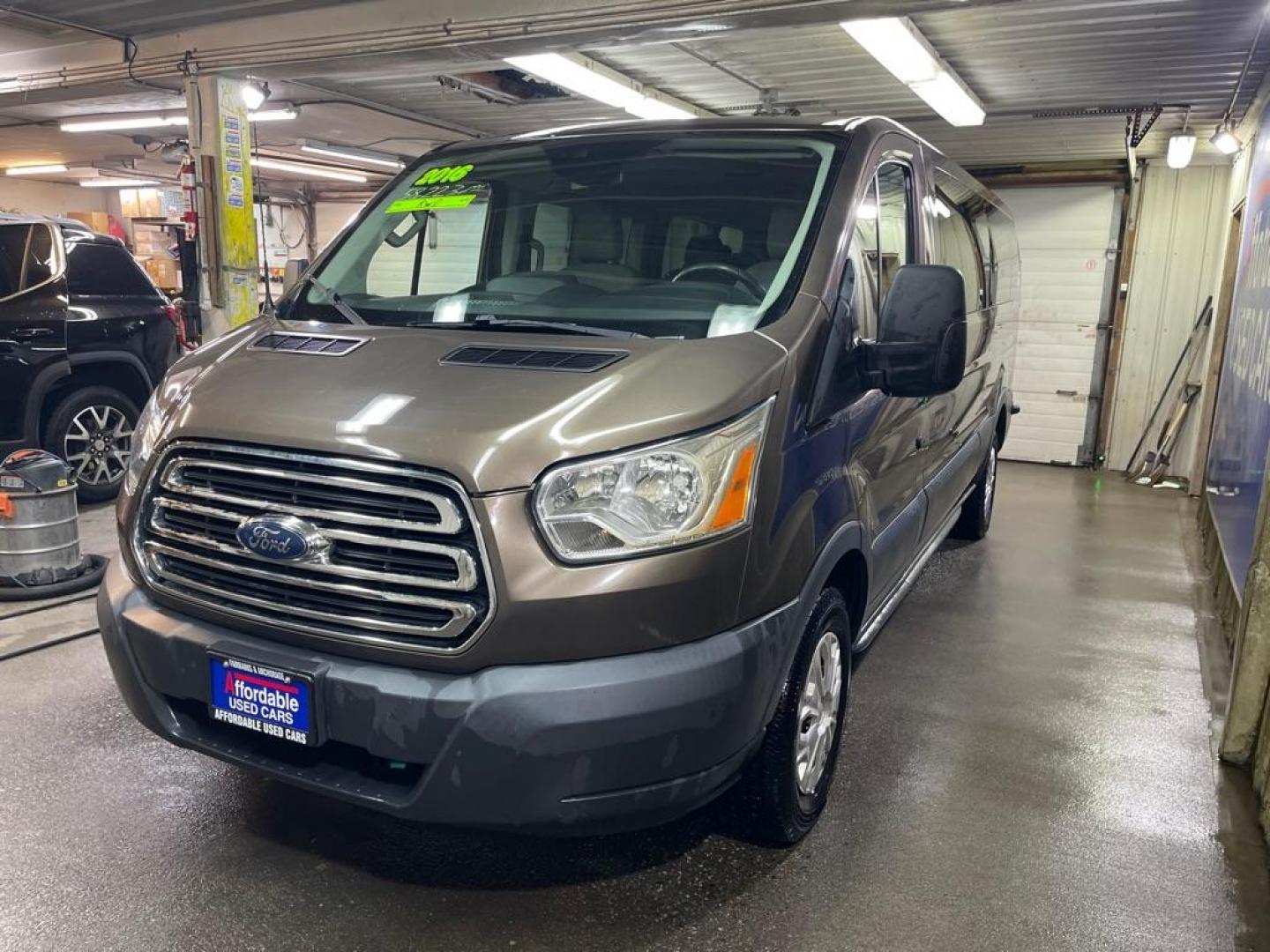 2016 BROWN FORD TRANSIT T-350 (1FBZX2ZM9GK) with an 3.7L engine, Automatic transmission, located at 2525 S. Cushman, Fairbanks, AK, 99701, (907) 452-5707, 64.824036, -147.712311 - Photo#1
