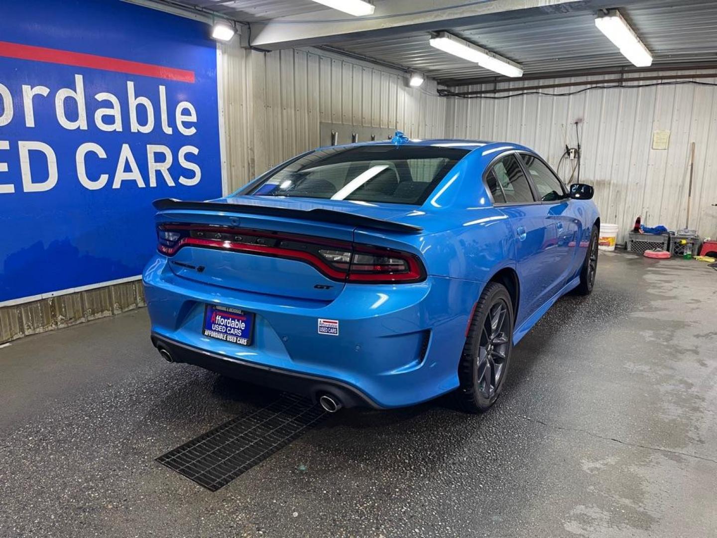 2023 BLUE DODGE CHARGER GT (2C3CDXMG4PH) with an 3.6L engine, Automatic transmission, located at 2525 S. Cushman, Fairbanks, AK, 99701, (907) 452-5707, 64.824036, -147.712311 - Photo#2