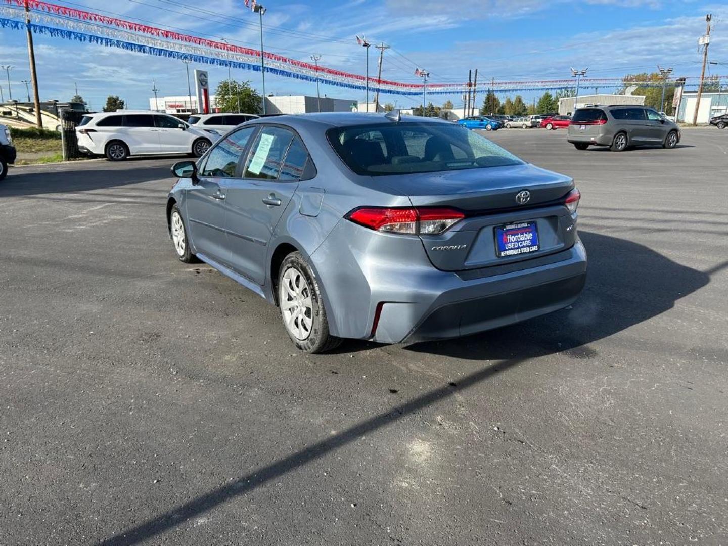 2023 BLUE TOYOTA COROLLA LE (5YFB4MDE9PP) with an 2.0L engine, Continuously Variable transmission, located at 2525 S. Cushman, Fairbanks, AK, 99701, (907) 452-5707, 64.824036, -147.712311 - Photo#3