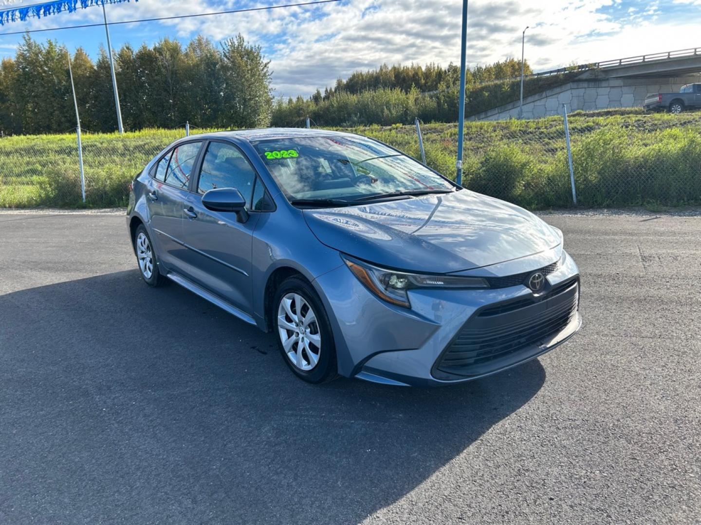 2023 BLUE TOYOTA COROLLA LE LE (5YFB4MDE9PP) with an 2.0L engine, Continuously Variable transmission, located at 2525 S. Cushman, Fairbanks, AK, 99701, (907) 452-5707, 64.824036, -147.712311- Photo#1
