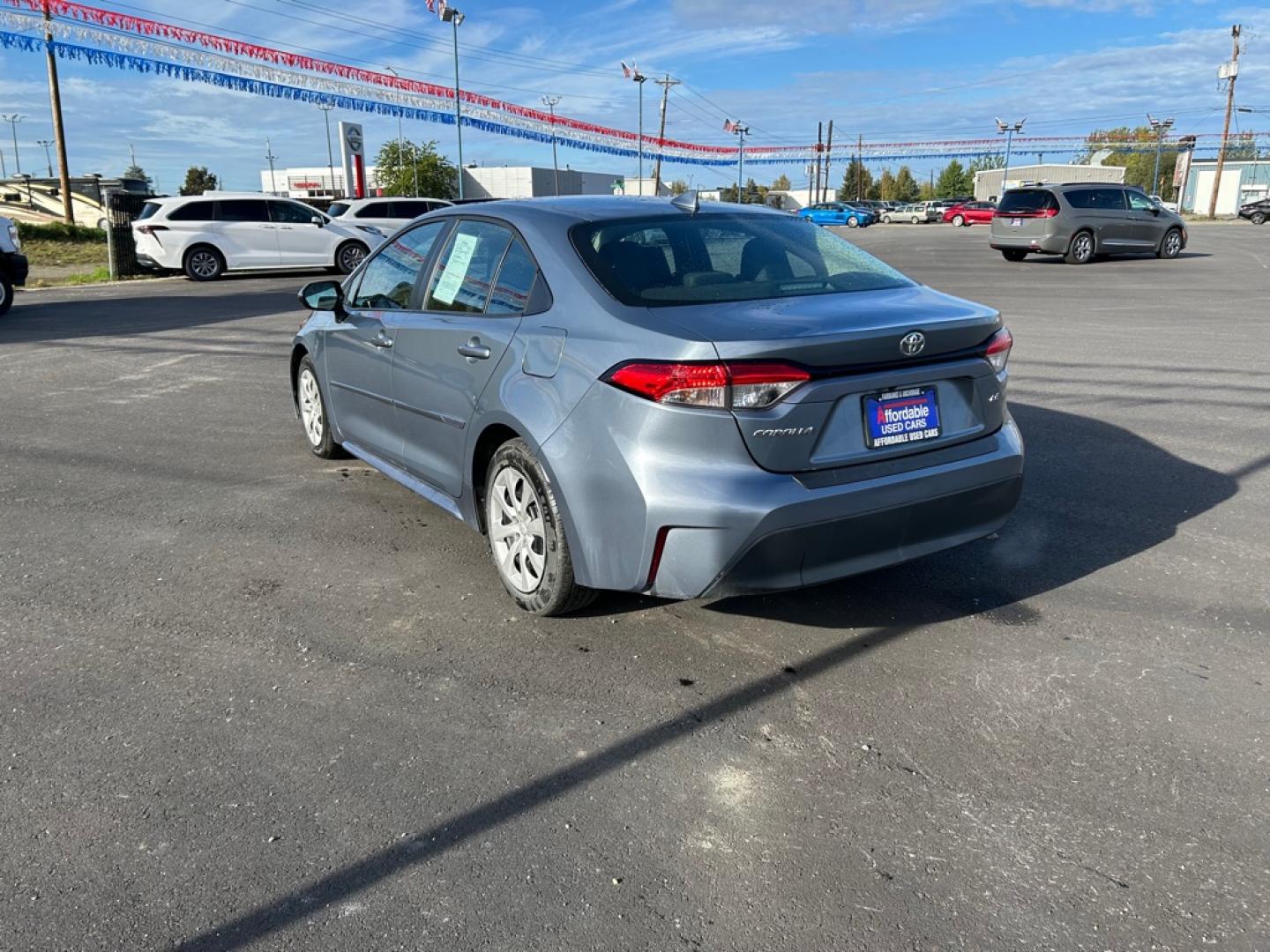 2023 BLUE TOYOTA COROLLA LE LE (5YFB4MDE9PP) with an 2.0L engine, Continuously Variable transmission, located at 2525 S. Cushman, Fairbanks, AK, 99701, (907) 452-5707, 64.824036, -147.712311- Photo#3