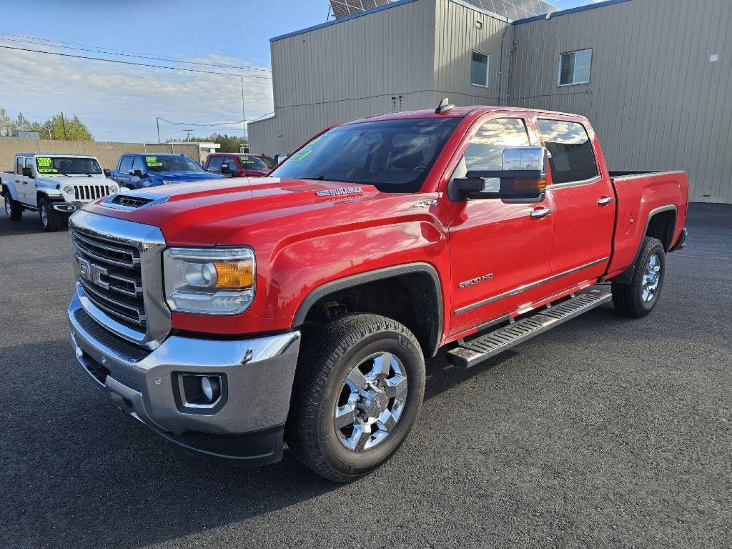 2019 RED GMC SIERRA 2500 SLT (1GT12REY2KF) with an 6.6L engine, Automatic transmission, located at 2525 S. Cushman, Fairbanks, AK, 99701, (907) 452-5707, 64.824036, -147.712311 - Photo#1