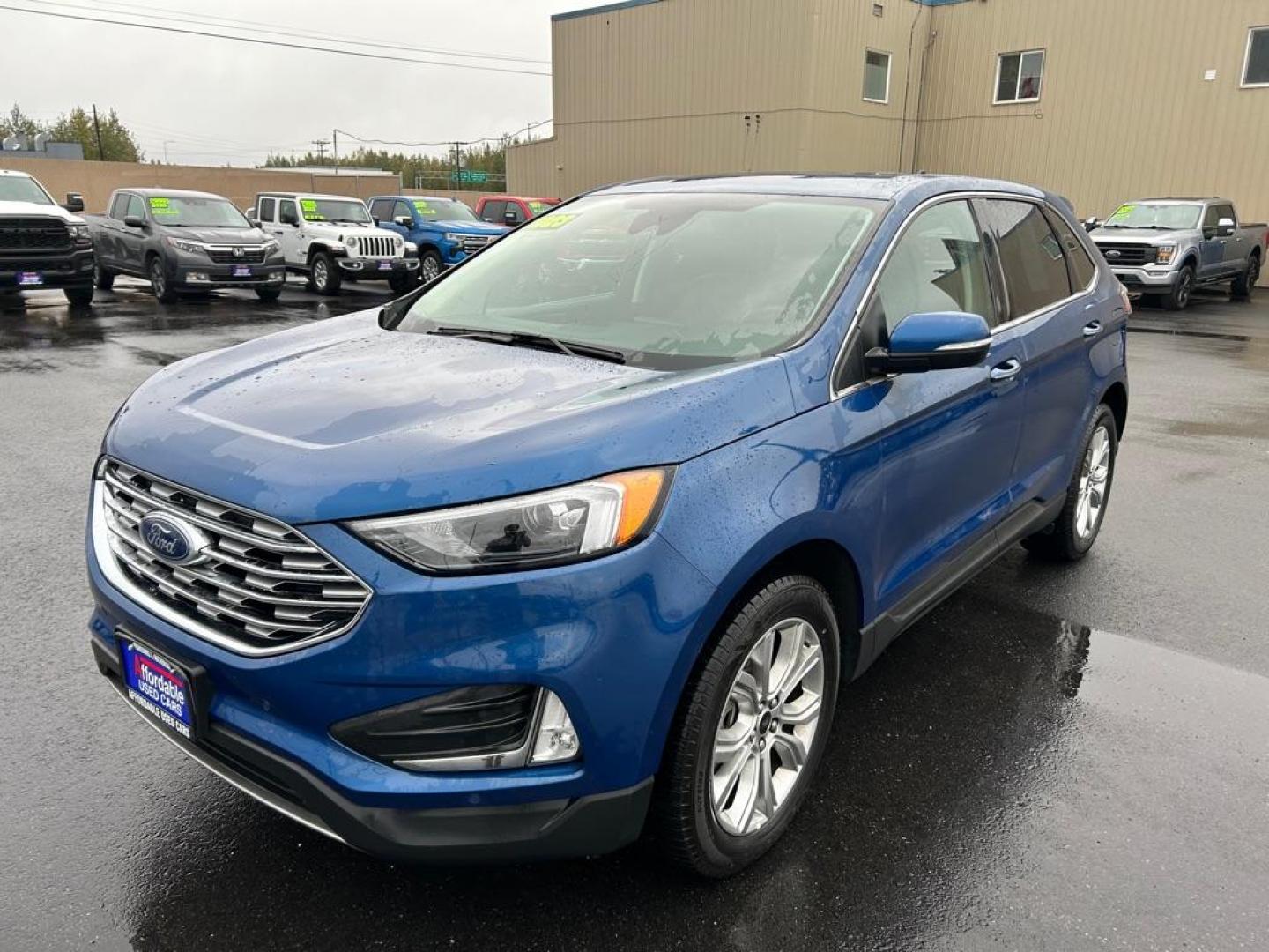 2023 BLUE FORD EDGE TITANIUM (2FMPK4K99PB) with an 2.0L engine, Automatic transmission, located at 2525 S. Cushman, Fairbanks, AK, 99701, (907) 452-5707, 64.824036, -147.712311 - Photo#0