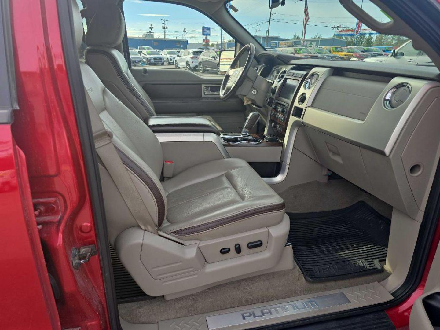 2010 RED FORD F150 PLATINUM SUPERCREW (1FTFW1EV5AF) with an 5.4L engine, Automatic transmission, located at 2525 S. Cushman, Fairbanks, AK, 99701, (907) 452-5707, 64.824036, -147.712311 - Photo#3
