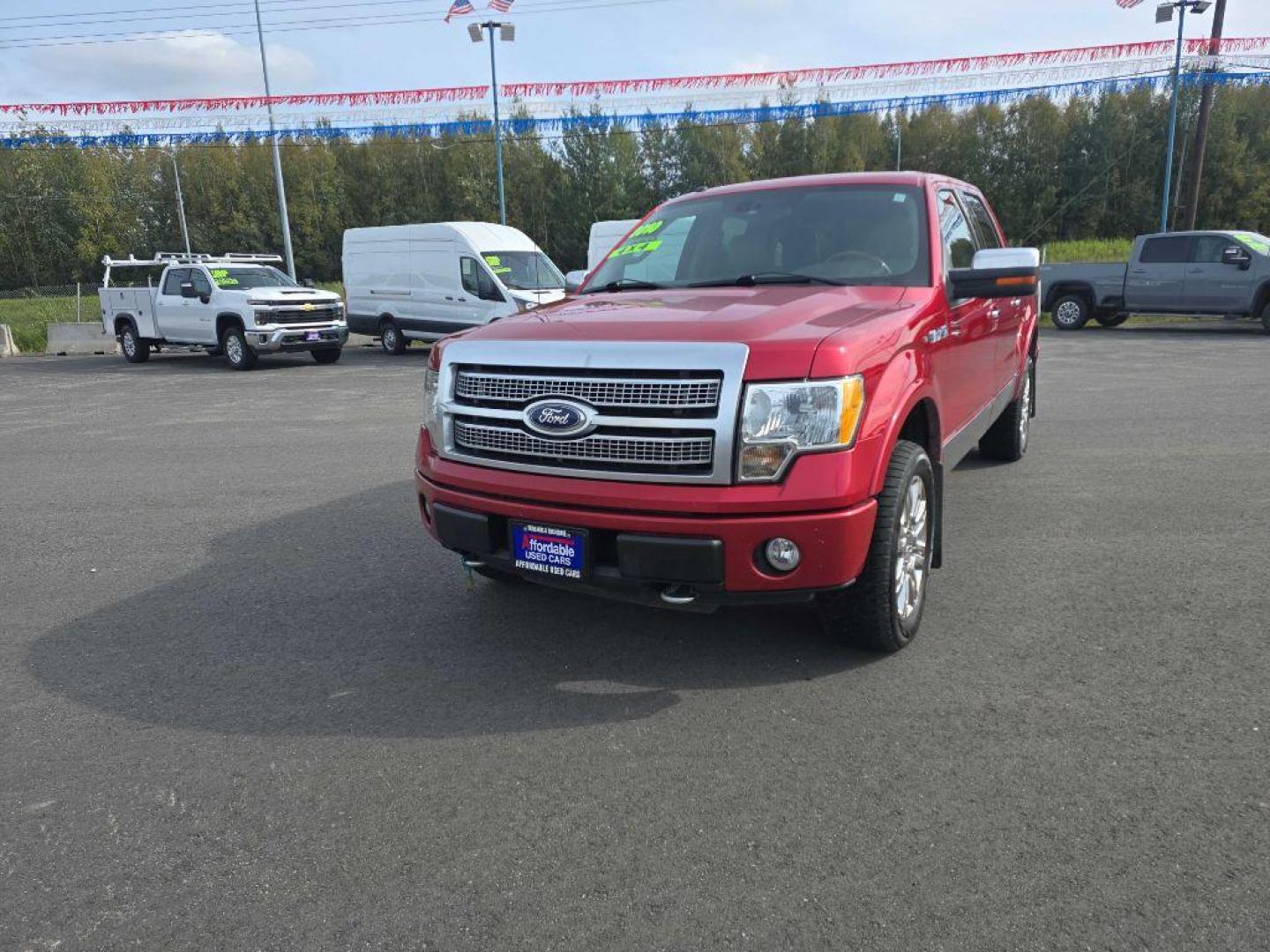2010 RED FORD F150 PLATINUM SUPERCREW (1FTFW1EV5AF) with an 5.4L engine, Automatic transmission, located at 2525 S. Cushman, Fairbanks, AK, 99701, (907) 452-5707, 64.824036, -147.712311 - Photo#0