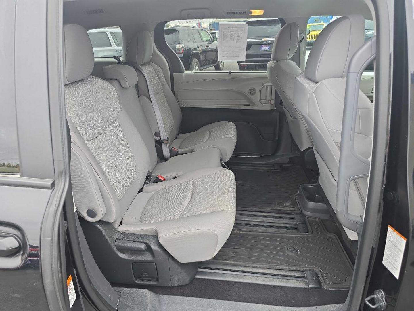 2023 BLACK TOYOTA SIENNA LE LE (5TDKRKEC0PS) with an 2.5L engine, Continuously Variable transmission, located at 2525 S. Cushman, Fairbanks, AK, 99701, (907) 452-5707, 64.824036, -147.712311 - Photo#4