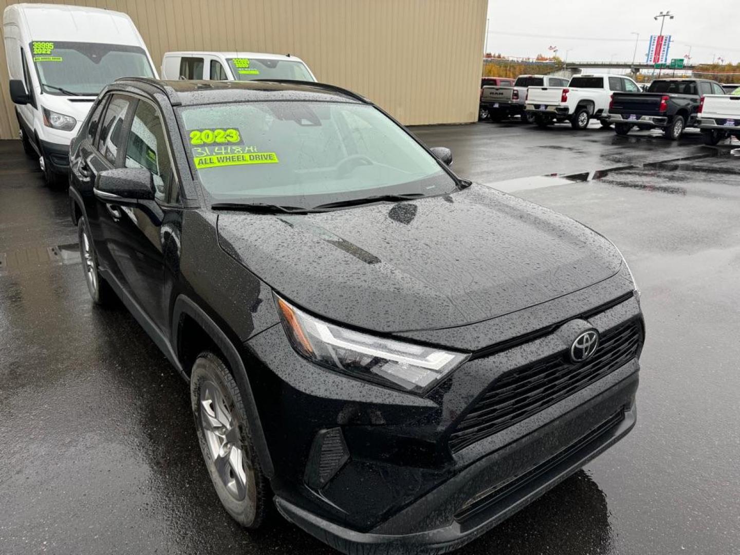 2023 BLACK TOYOTA RAV4 XLE XLE (2T3P1RFV1PW) with an 2.5L engine, Automatic transmission, located at 2525 S. Cushman, Fairbanks, AK, 99701, (907) 452-5707, 64.824036, -147.712311 - Photo#0