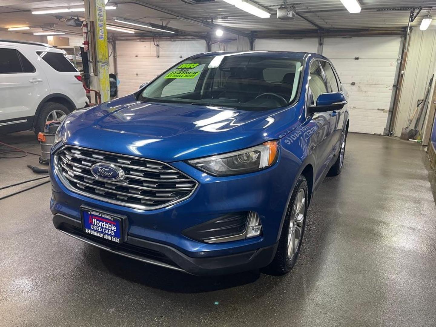 2023 BLUE FORD EDGE TITANIUM (2FMPK4K96PB) with an 2.0L engine, Automatic transmission, located at 2525 S. Cushman, Fairbanks, AK, 99701, (907) 452-5707, 64.824036, -147.712311 - Photo#1