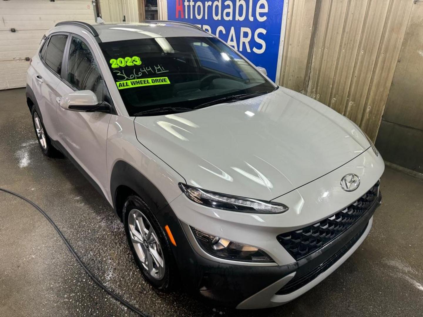 2023 SILVER HYUNDAI KONA SEL (KM8K6CAB4PU) with an 2.0L engine, Continuously Variable transmission, located at 2525 S. Cushman, Fairbanks, AK, 99701, (907) 452-5707, 64.824036, -147.712311 - Photo#0