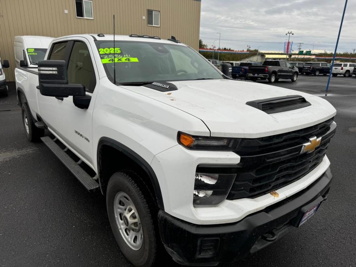 2025 WHITE CHEVROLET SILVERADO 3500 (1GC4KSE73SF) with an 6.6L engine, Automatic transmission, located at 2525 S. Cushman, Fairbanks, AK, 99701, (907) 452-5707, 64.824036, -147.712311 - Photo#1