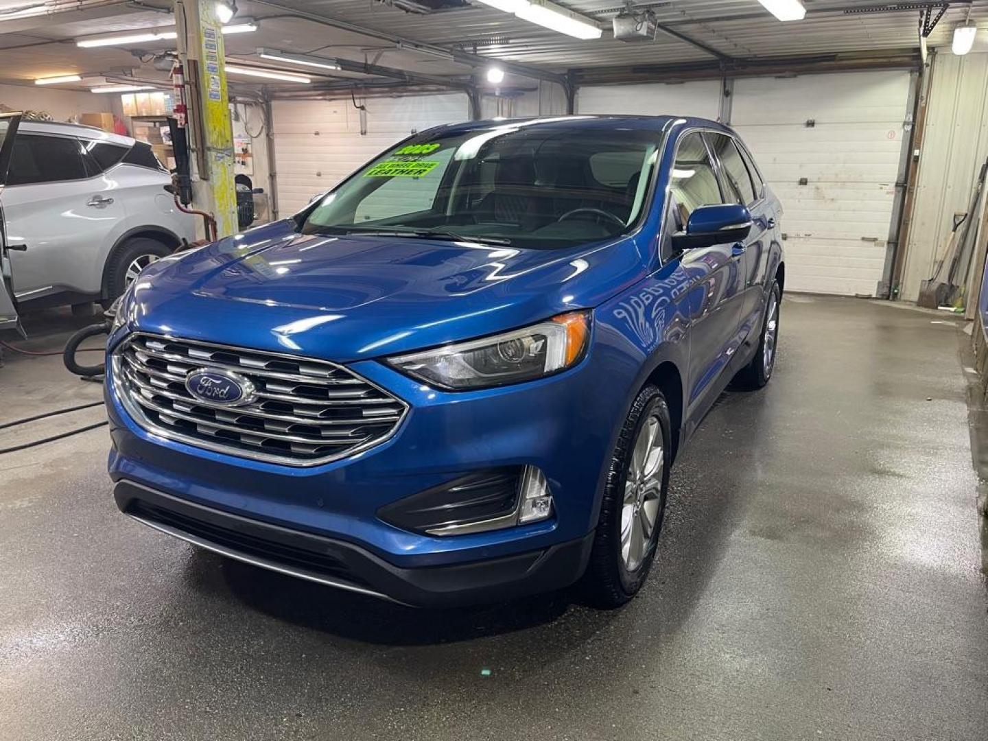 2023 BLUE FORD EDGE TITANIUM (2FMPK4K90PB) with an 2.0L engine, Automatic transmission, located at 2525 S. Cushman, Fairbanks, AK, 99701, (907) 452-5707, 64.824036, -147.712311 - Photo#1