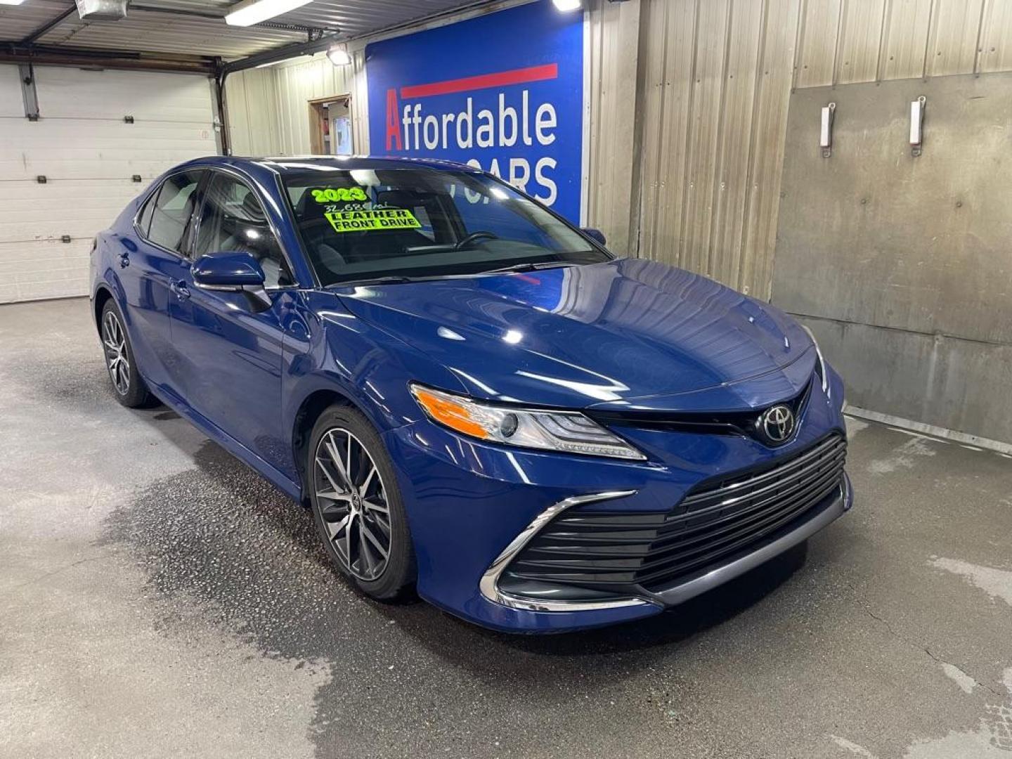 2023 BLUE TOYOTA CAMRY XLE (4T1F11AK1PU) with an 2.5L engine, Automatic transmission, located at 2525 S. Cushman, Fairbanks, AK, 99701, (907) 452-5707, 64.824036, -147.712311 - Photo#0