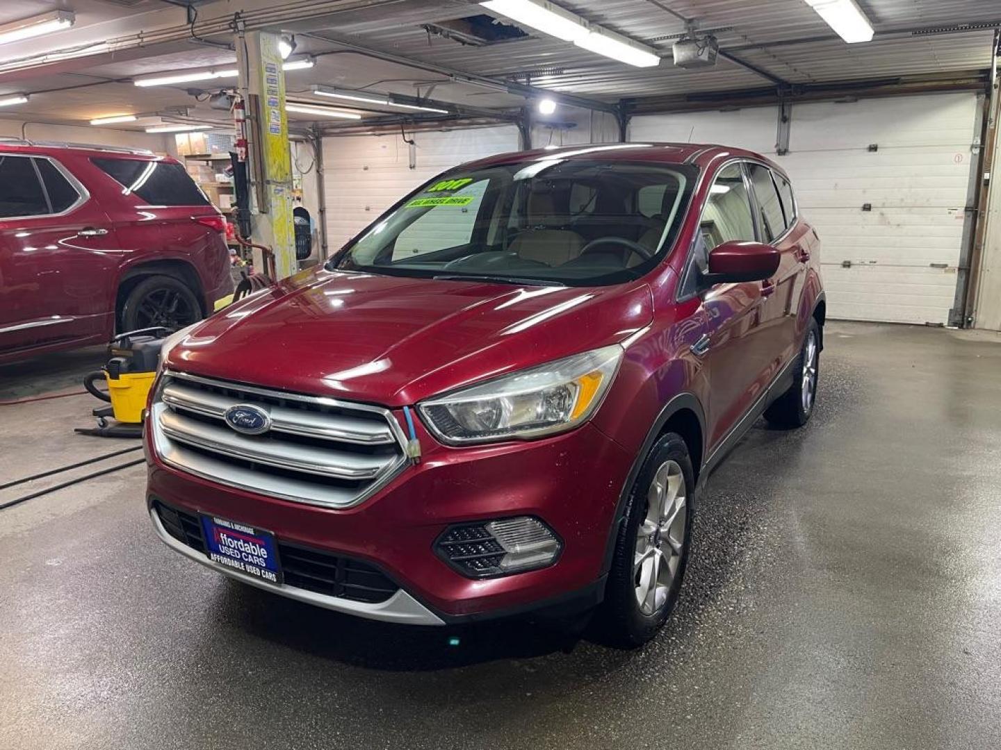 2017 RED FORD ESCAPE SE (1FMCU9G97HU) with an 2.0L engine, Automatic transmission, located at 2525 S. Cushman, Fairbanks, AK, 99701, (907) 452-5707, 64.824036, -147.712311 - Photo#1