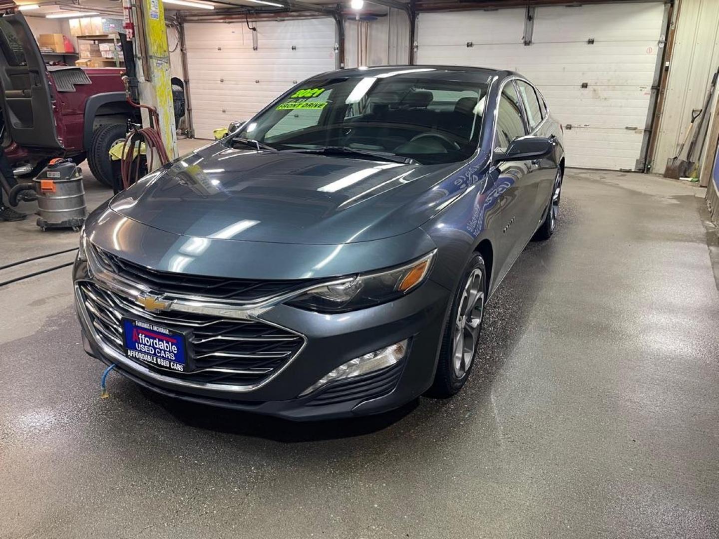 2021 GREY CHEVROLET MALIBU LT (1G1ZD5ST8MF) with an 1.5L engine, Continuously Variable transmission, located at 2525 S. Cushman, Fairbanks, AK, 99701, (907) 452-5707, 64.824036, -147.712311 - Photo#1