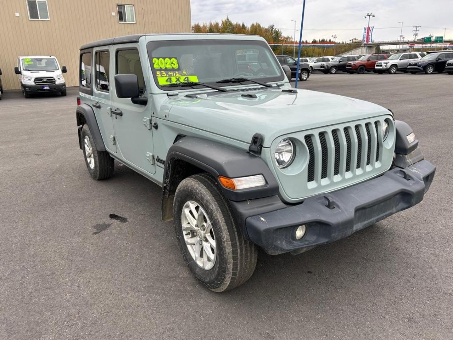 2023 BLUE JEEP WRANGLER SPORT (1C4HJXDG8PW) with an 3.6L engine, Automatic transmission, located at 2525 S. Cushman, Fairbanks, AK, 99701, (907) 452-5707, 64.824036, -147.712311 - Photo#1