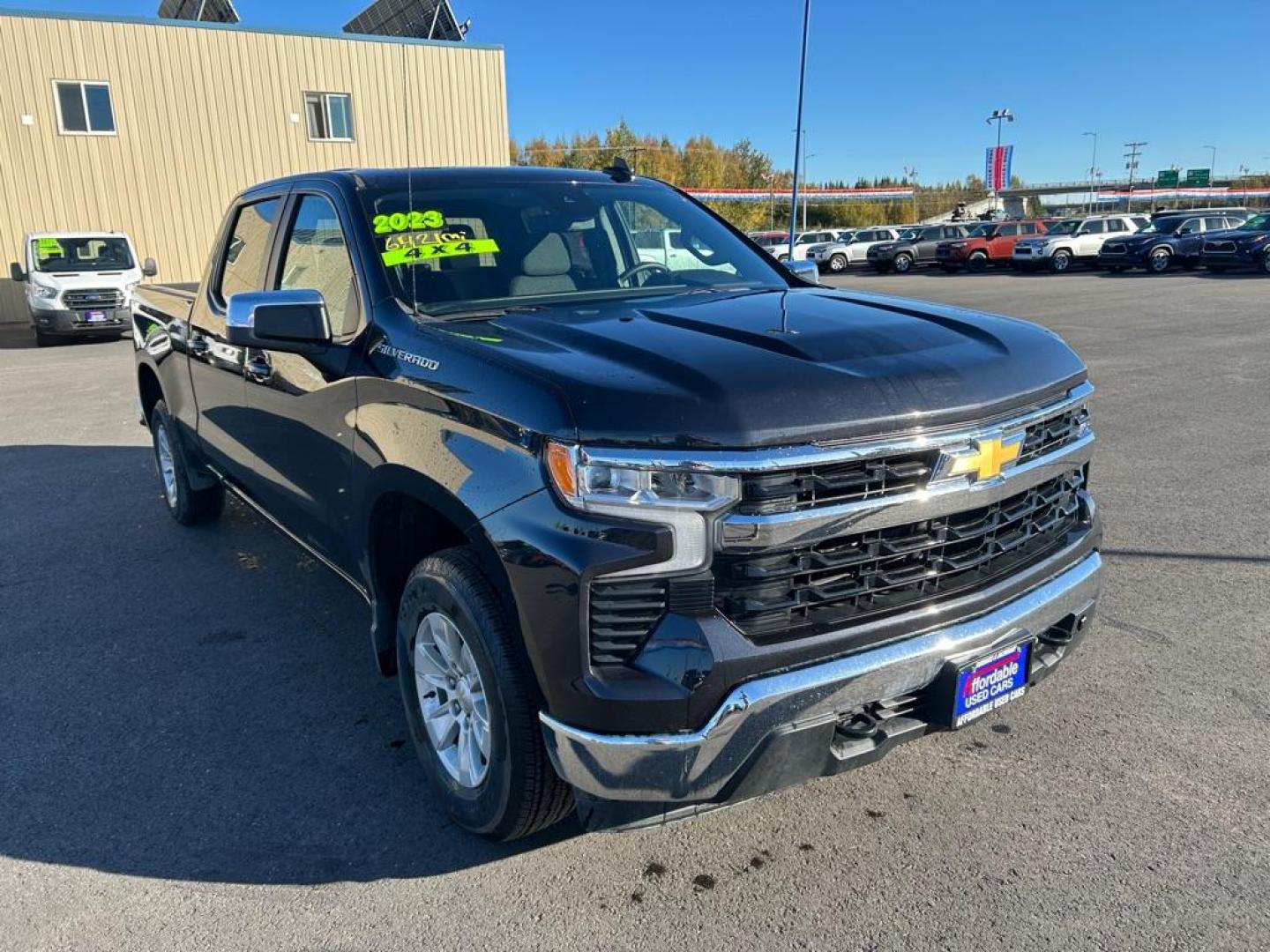 2023 BLACK CHEVROLET SILVERADO 1500 LT (1GCUDDED5PZ) with an 5.3L engine, Automatic transmission, located at 2525 S. Cushman, Fairbanks, AK, 99701, (907) 452-5707, 64.824036, -147.712311 - Photo#1