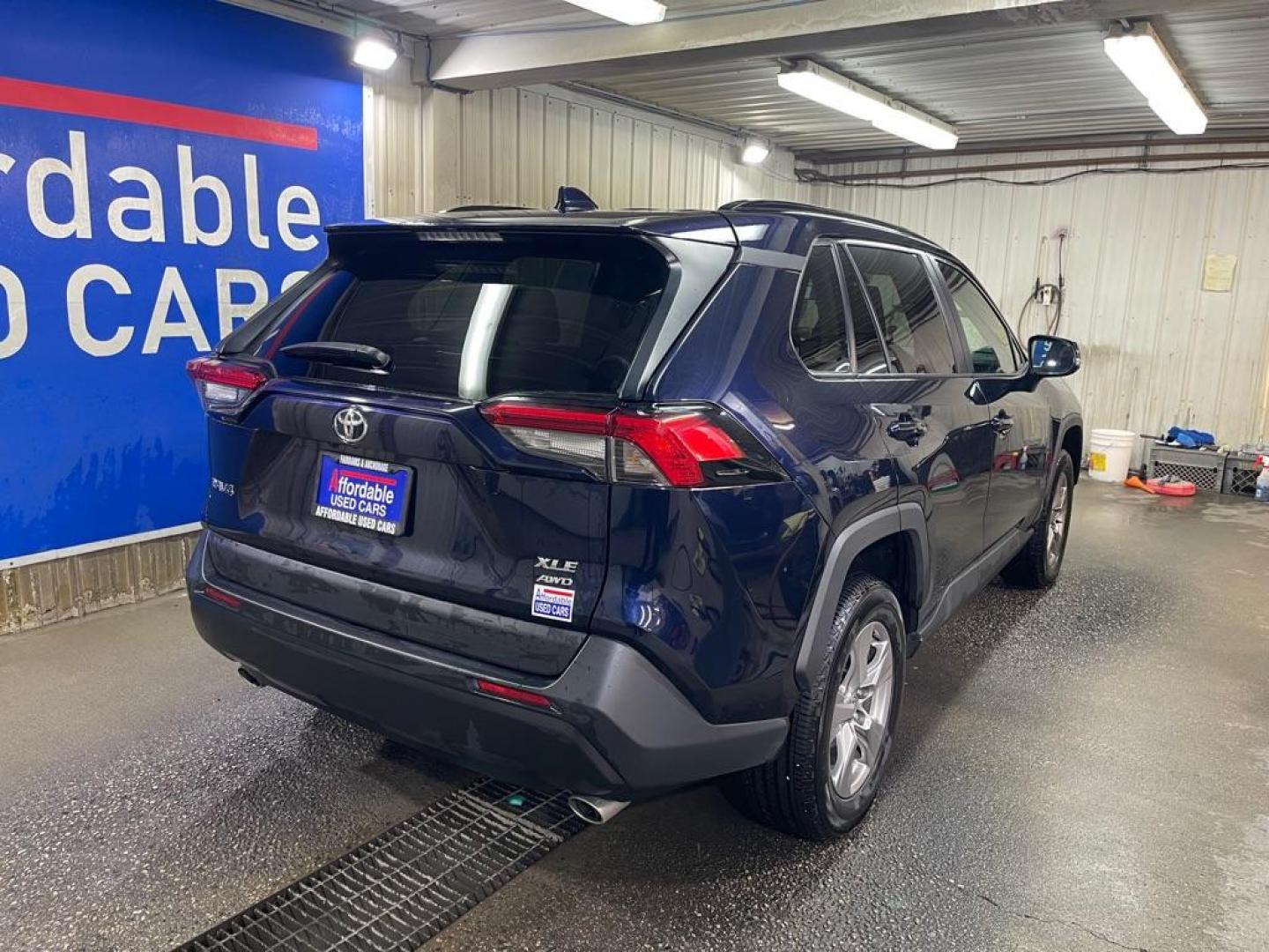 2023 BLUE TOYOTA RAV4 XLE XLE (2T3P1RFV3PW) with an 2.5L engine, Automatic transmission, located at 2525 S. Cushman, Fairbanks, AK, 99701, (907) 452-5707, 64.824036, -147.712311 - Photo#2