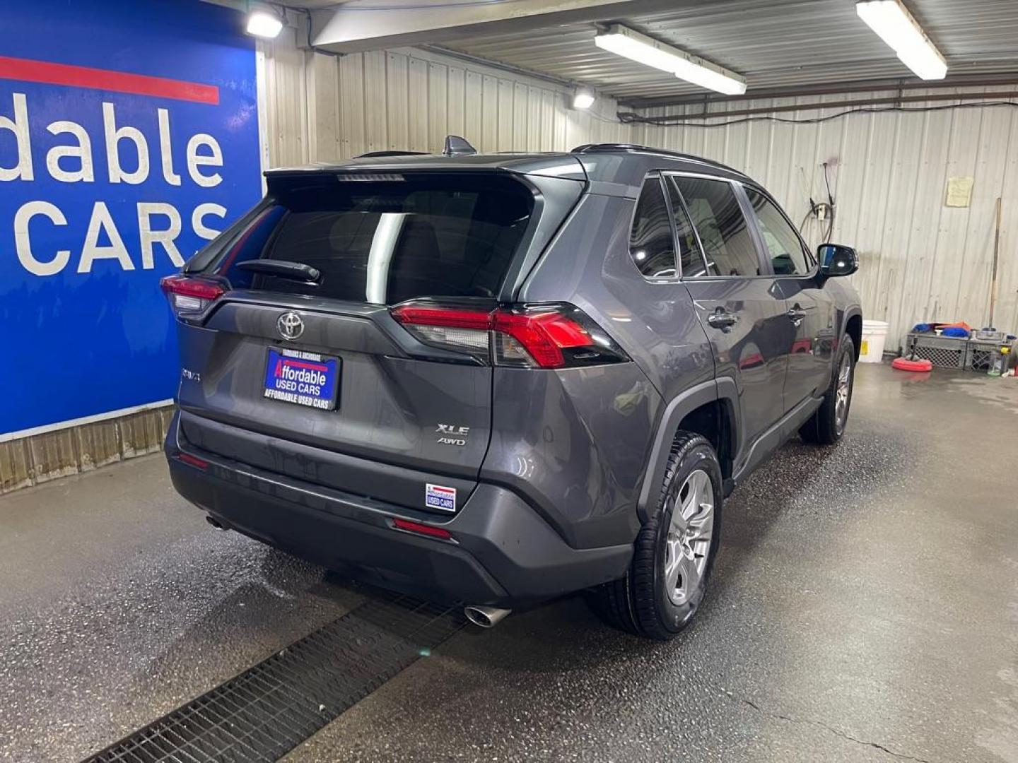 2023 GRAY TOYOTA RAV4 XLE (2T3P1RFV2PW) with an 2.5L engine, Automatic transmission, located at 2525 S. Cushman, Fairbanks, AK, 99701, (907) 452-5707, 64.824036, -147.712311 - Photo#2