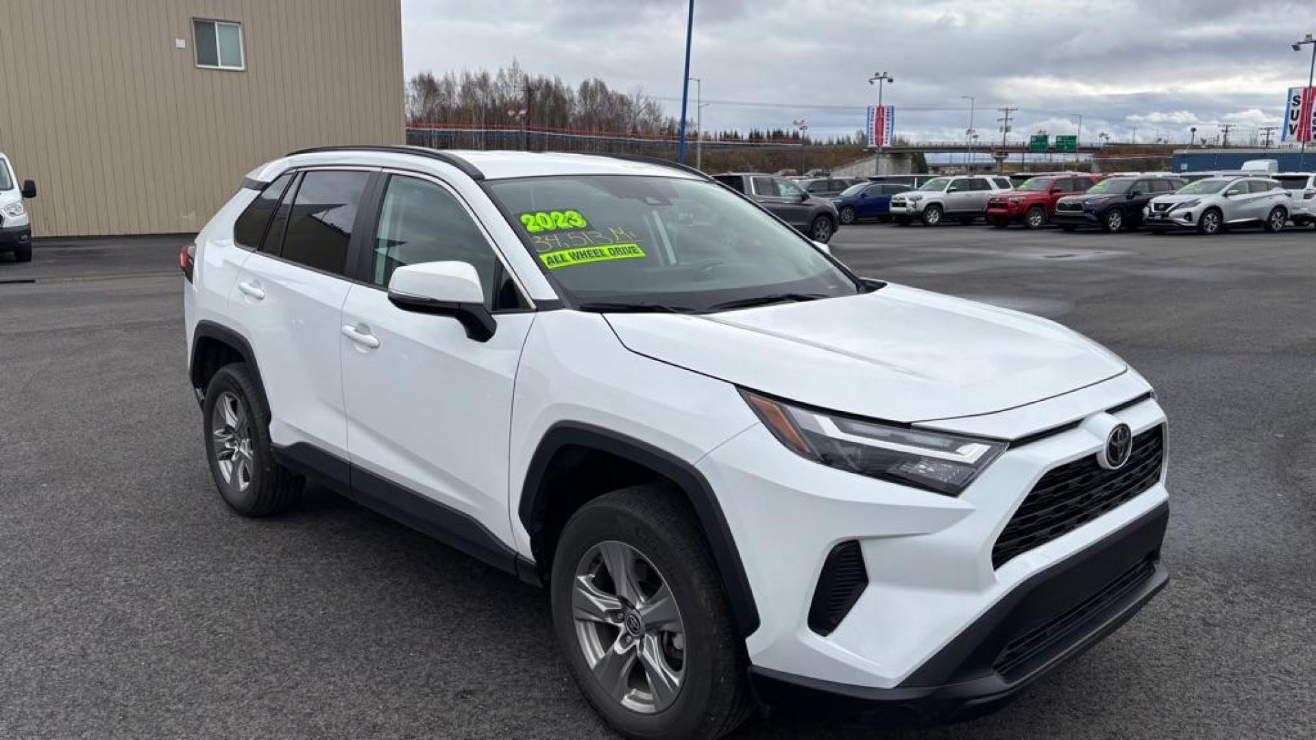 2023 WHITE TOYOTA RAV4 XLE XLE (2T3P1RFV9PW) with an 2.5L engine, Automatic transmission, located at 2525 S. Cushman, Fairbanks, AK, 99701, (907) 452-5707, 64.824036, -147.712311 - Photo#1