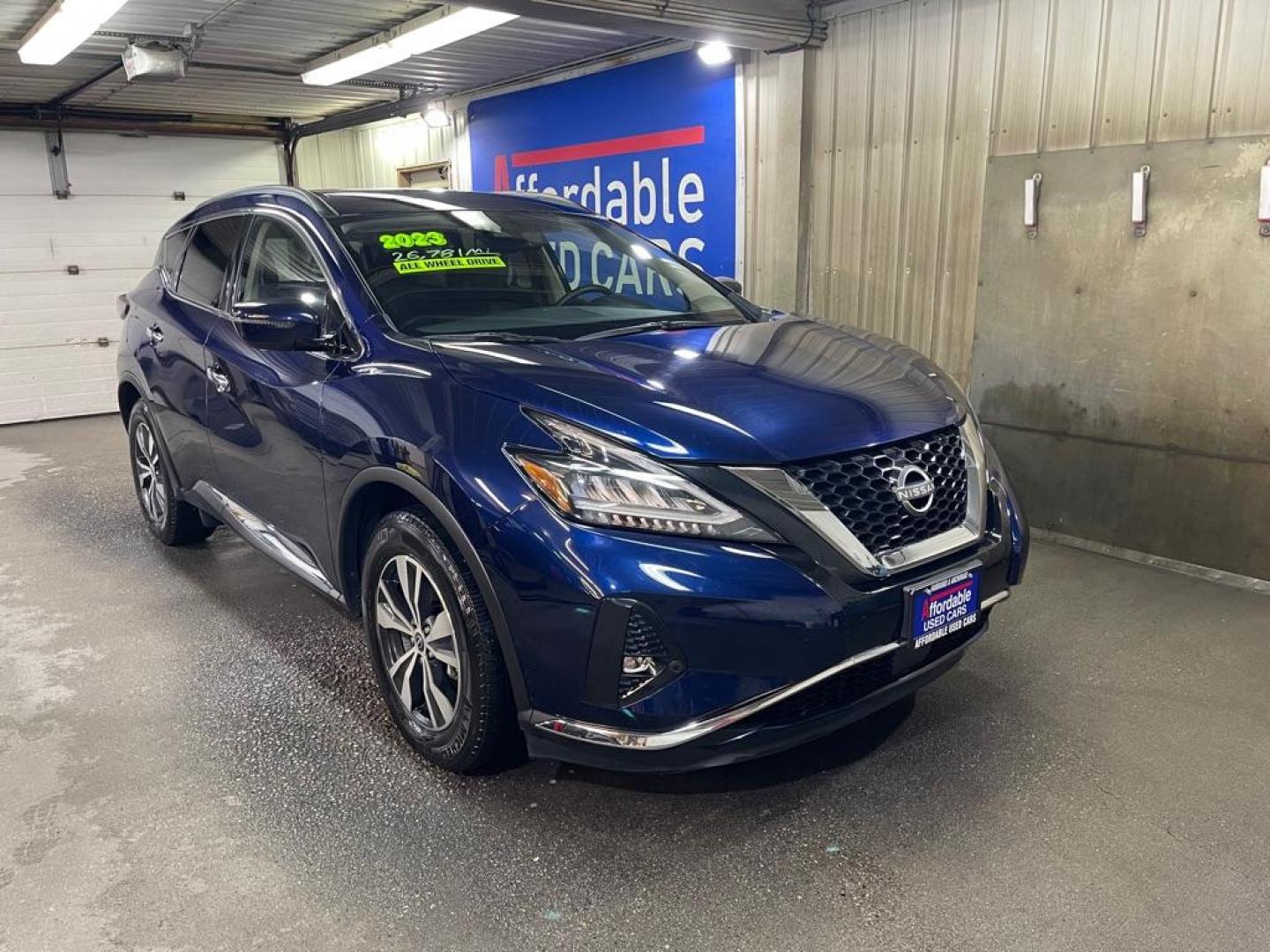 2023 BLUE NISSAN MURANO SV SV (5N1AZ2BS8PC) with an 3.5L engine, Automatic transmission, located at 2525 S. Cushman, Fairbanks, AK, 99701, (907) 452-5707, 64.824036, -147.712311 - Photo#0