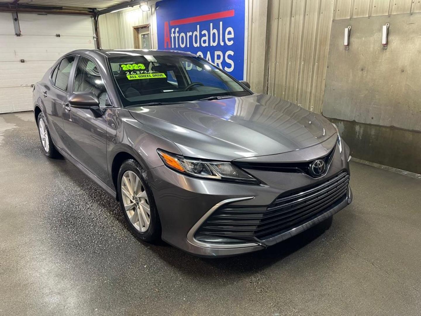 2023 GRAY TOYOTA CAMRY LE LE (4T1C11BK1PU) with an 2.5L engine, Automatic transmission, located at 2525 S. Cushman, Fairbanks, AK, 99701, (907) 452-5707, 64.824036, -147.712311 - Photo#0