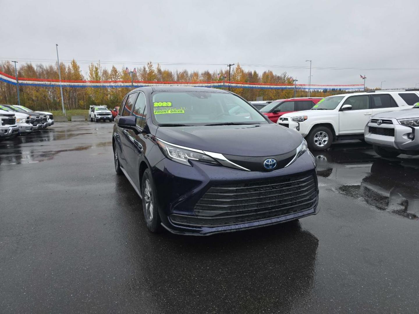 2023 BLUE TOYOTA SIENNA LE LE (5TDKRKEC2PS) with an 2.5L engine, Continuously Variable transmission, located at 2525 S. Cushman, Fairbanks, AK, 99701, (907) 452-5707, 64.824036, -147.712311- Photo#0