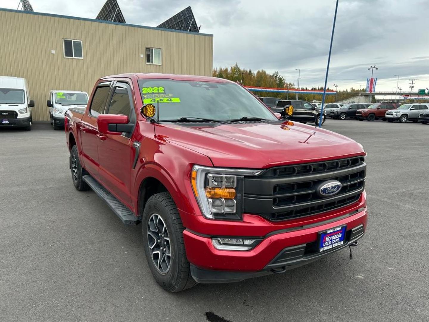 2022 RED FORD F150 SUPERCREW (1FTFW1E89NK) with an 3.5L engine, Automatic transmission, located at 2525 S. Cushman, Fairbanks, AK, 99701, (907) 452-5707, 64.824036, -147.712311 - Photo#1