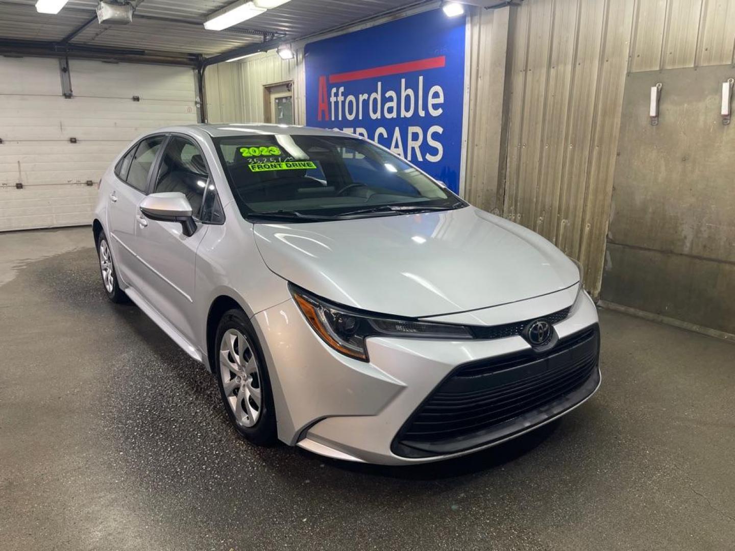 2023 SILVER TOYOTA COROLLA LE LE (5YFB4MDE3PP) with an 2.0L engine, Continuously Variable transmission, located at 2525 S. Cushman, Fairbanks, AK, 99701, (907) 452-5707, 64.824036, -147.712311 - Photo#0