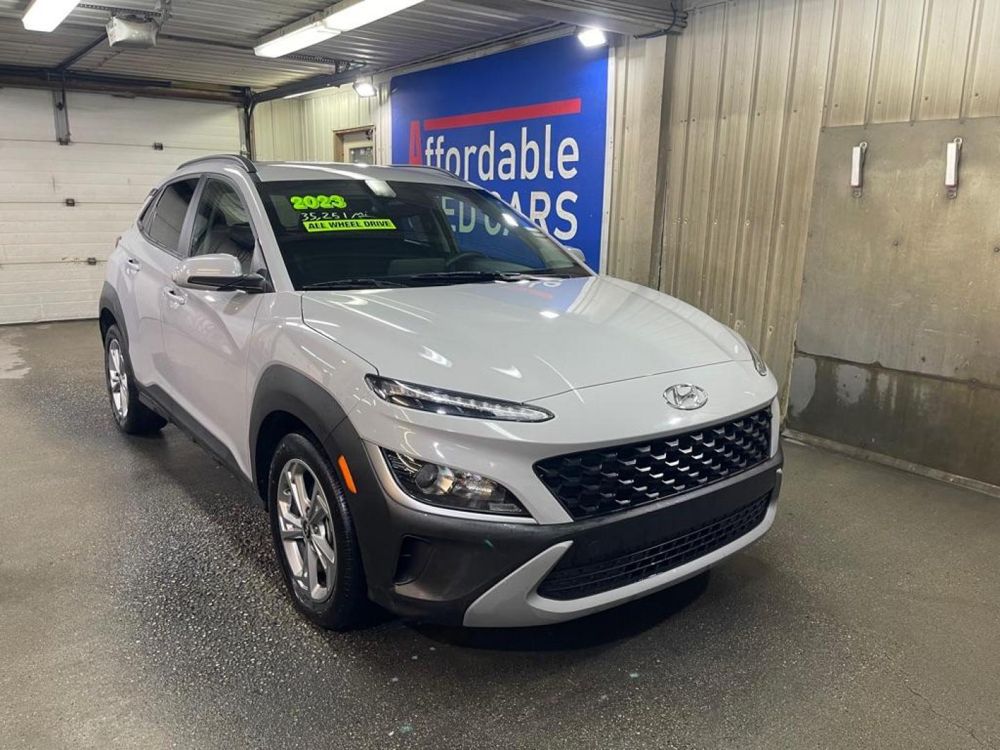 2023 SILVER HYUNDAI KONA SEL (KM8K6CAB0PU) with an 2.0L engine, Continuously Variable transmission, located at 2525 S. Cushman, Fairbanks, AK, 99701, (907) 452-5707, 64.824036, -147.712311 - Photo#0