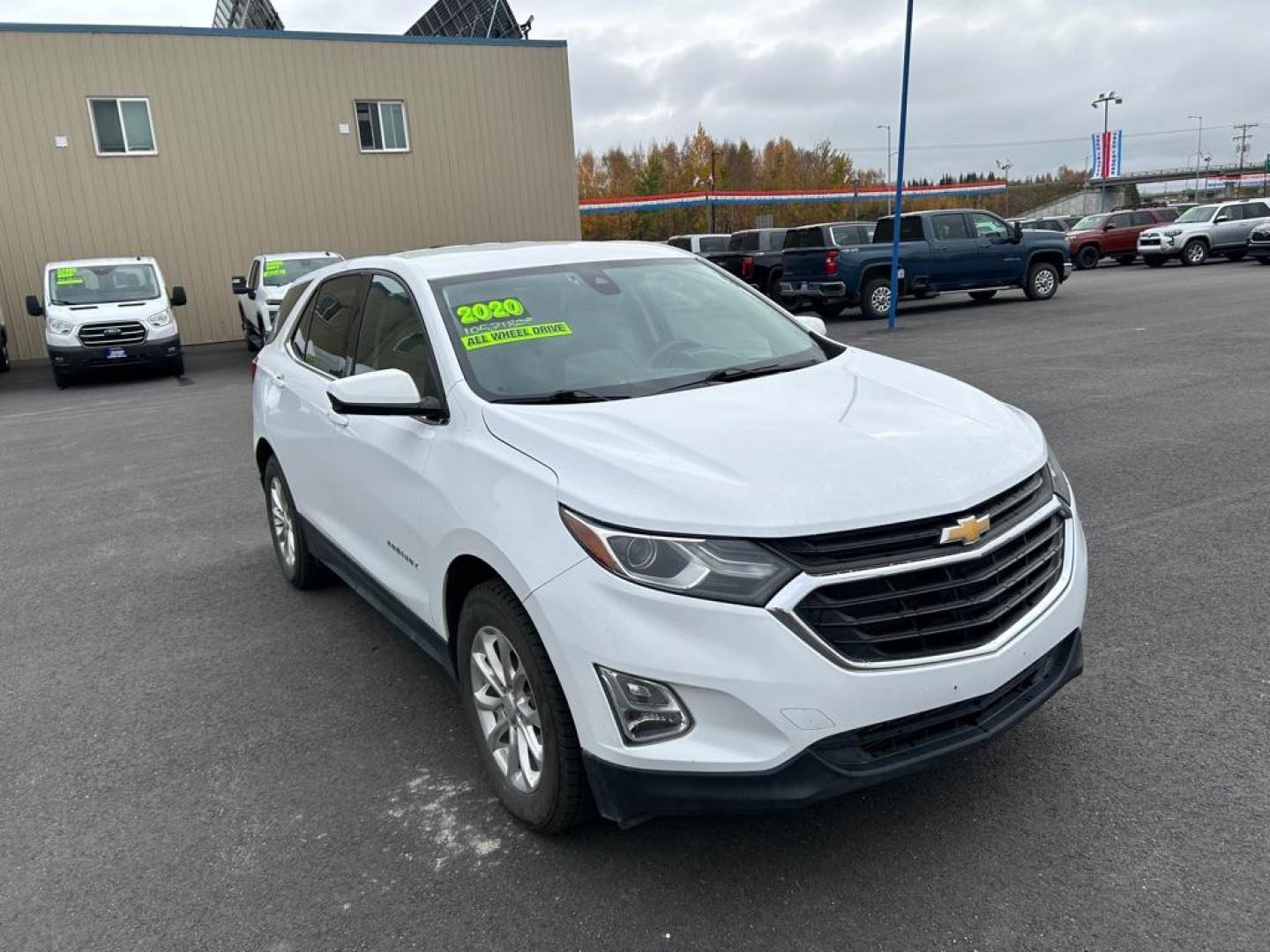 2020 WHITE CHEVROLET EQUINOX LT (2GNAXUEV8L6) with an 1.5L engine, Automatic transmission, located at 2525 S. Cushman, Fairbanks, AK, 99701, (907) 452-5707, 64.824036, -147.712311 - Photo#1