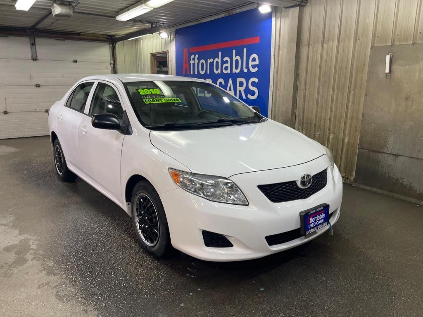 2010 WHITE TOYOTA COROLLA BASE (1NXBU4EE3AZ) with an 1.8L engine, Automatic transmission, located at 2525 S. Cushman, Fairbanks, AK, 99701, (907) 452-5707, 64.824036, -147.712311 - Photo#0