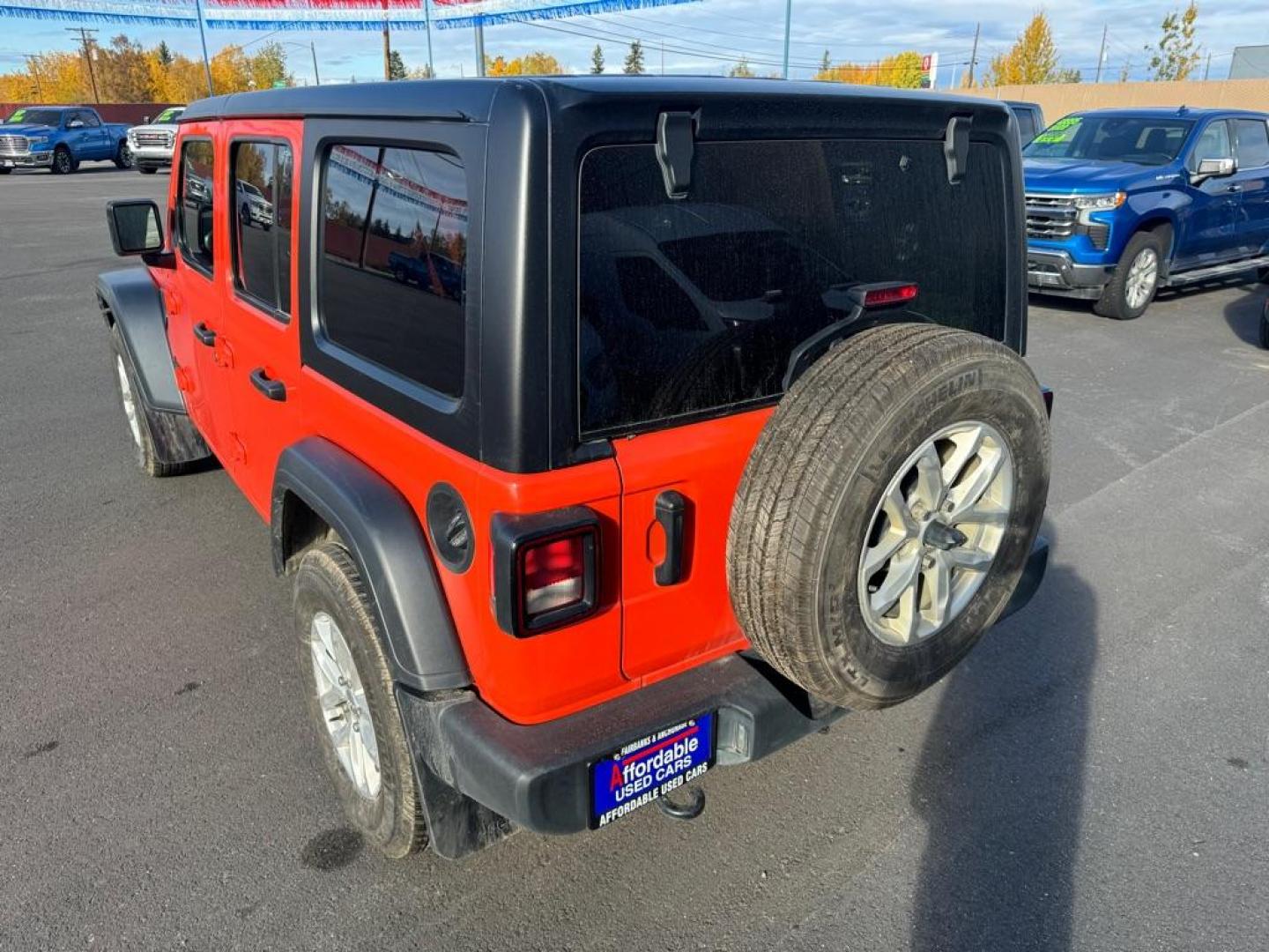 2023 ORANGE JEEP WRANGLER SPORT (1C4HJXDG1PW) with an 3.6L engine, Automatic transmission, located at 2525 S. Cushman, Fairbanks, AK, 99701, (907) 452-5707, 64.824036, -147.712311 - Photo#3