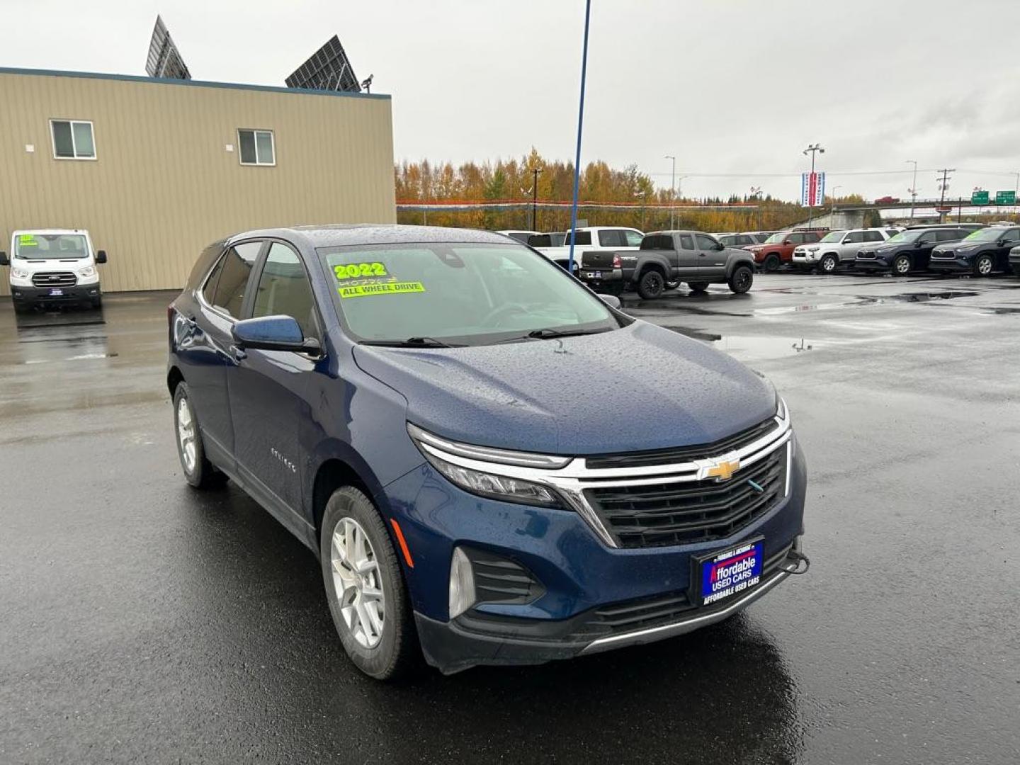 2022 BLUE CHEVROLET EQUINOX LT (3GNAXUEV2NL) with an 1.5L engine, Automatic transmission, located at 2525 S. Cushman, Fairbanks, AK, 99701, (907) 452-5707, 64.824036, -147.712311 - Photo#1