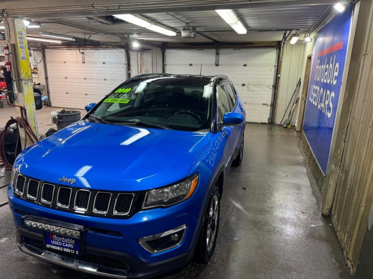 2019 BLUE JEEP COMPASS LIMITED (3C4NJDCBXKT) with an 2.4L engine, Automatic transmission, located at 2525 S. Cushman, Fairbanks, AK, 99701, (907) 452-5707, 64.824036, -147.712311 - Photo#1
