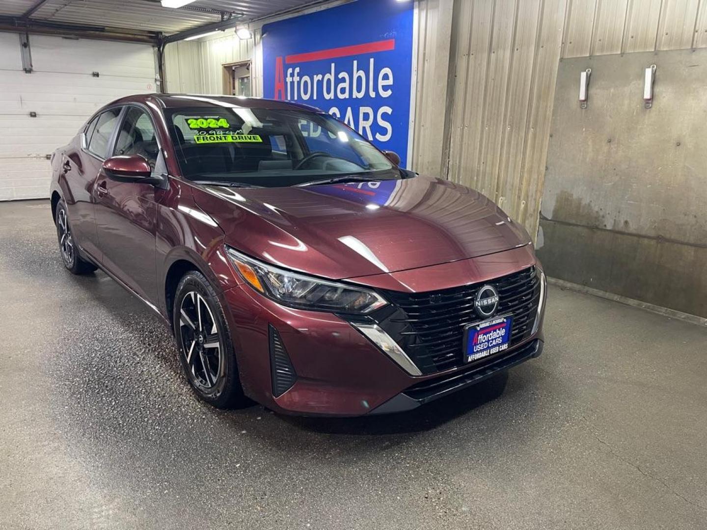 2024 RED NISSAN SENTRA SV (3N1AB8CV5RY) with an 2.0L engine, Continuously Variable transmission, located at 2525 S. Cushman, Fairbanks, AK, 99701, (907) 452-5707, 64.824036, -147.712311 - Photo#0