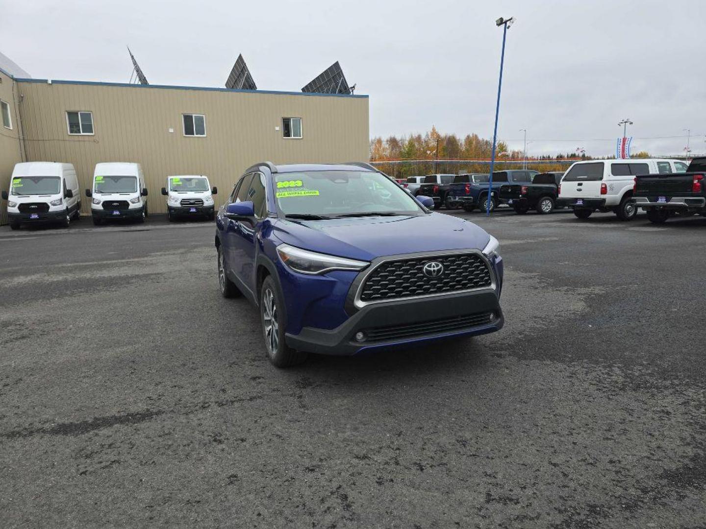 2023 BLUE TOYOTA COROLLA CROSS XLE (7MUEAABGXPV) with an 2.0L engine, Continuously Variable transmission, located at 2525 S. Cushman, Fairbanks, AK, 99701, (907) 452-5707, 64.824036, -147.712311 - Photo#0