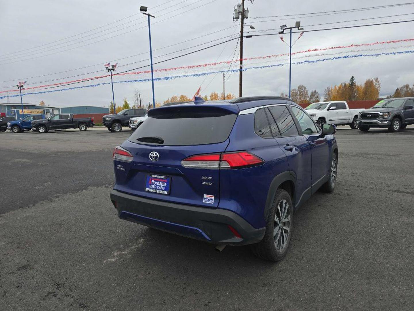 2023 BLUE TOYOTA COROLLA CROSS XLE (7MUEAABGXPV) with an 2.0L engine, Continuously Variable transmission, located at 2525 S. Cushman, Fairbanks, AK, 99701, (907) 452-5707, 64.824036, -147.712311 - Photo#2