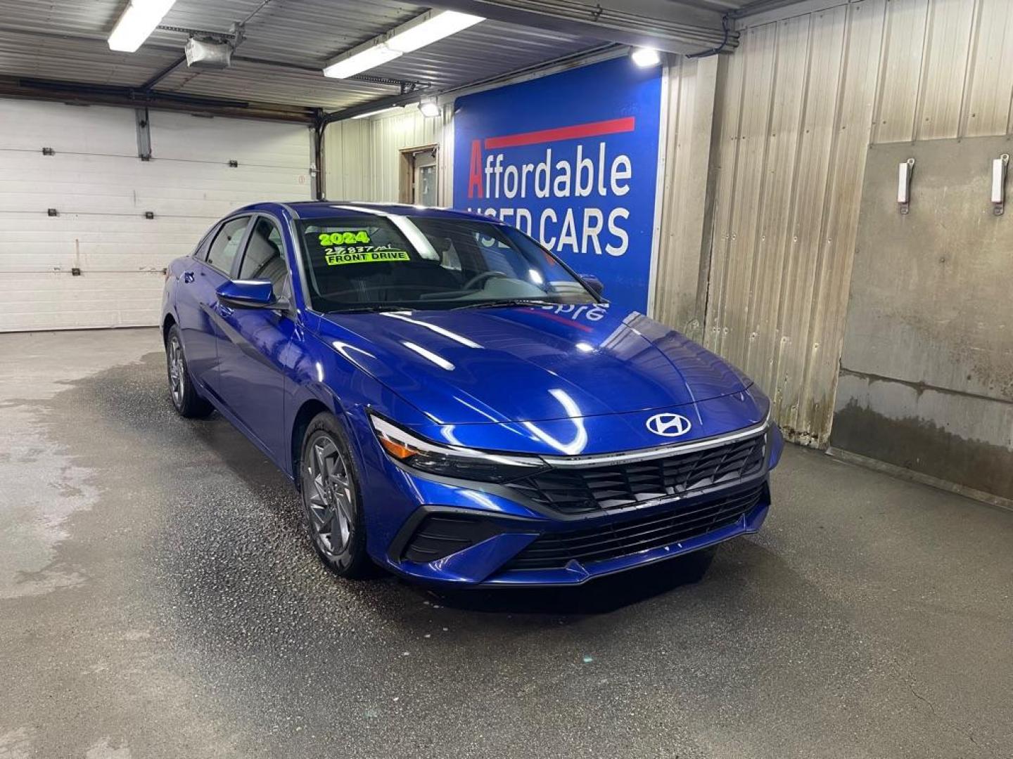 2024 BLUE HYUNDAI ELANTRA SEL (KMHLM4DG4RU) with an 2.0L engine, Continuously Variable transmission, located at 2525 S. Cushman, Fairbanks, AK, 99701, (907) 452-5707, 64.824036, -147.712311 - Photo#0