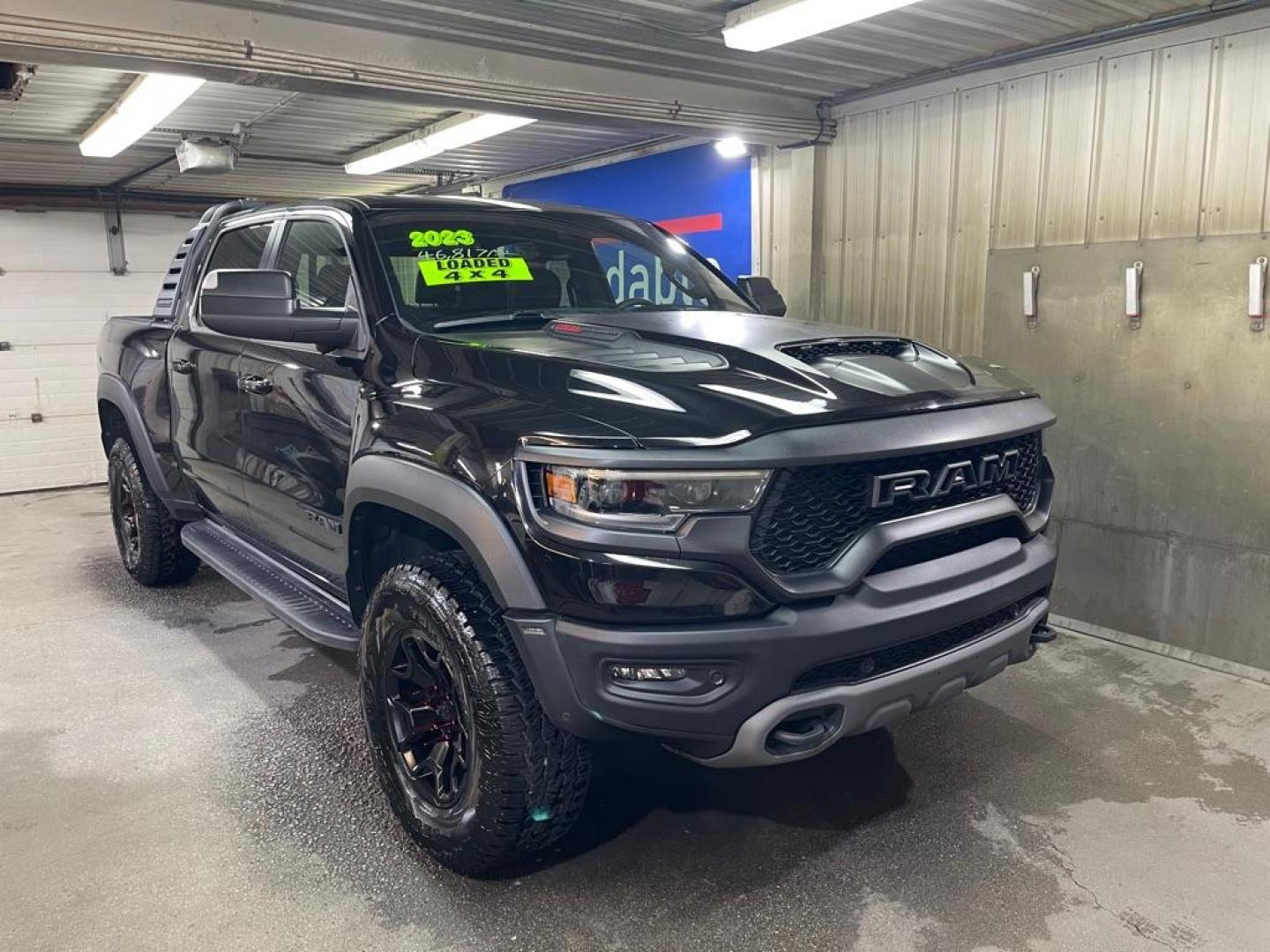 2023 BLACK RAM 1500 TRX (1C6SRFU98PN) with an 6.2L engine, Automatic transmission, located at 2525 S. Cushman, Fairbanks, AK, 99701, (907) 452-5707, 64.824036, -147.712311 - Photo#0